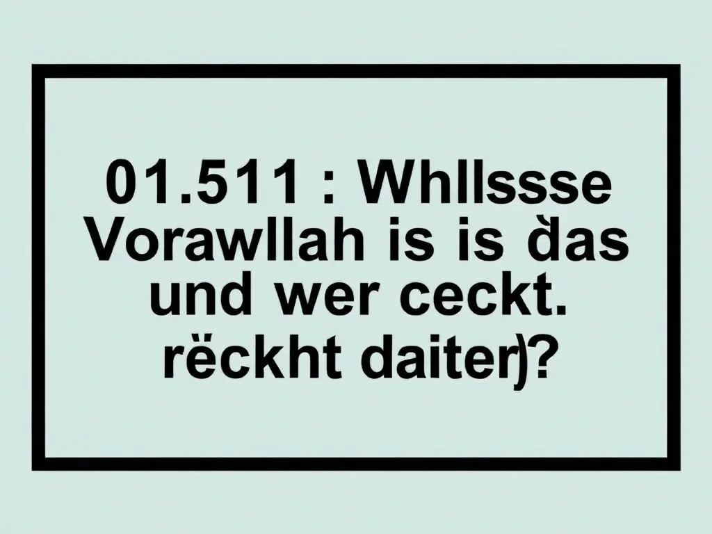 01511 : Welche Vorwahl ist das und wer steckt wirklich dahinter ?