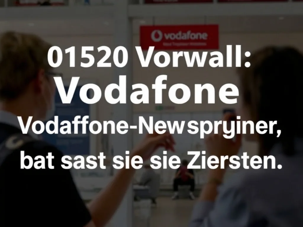 01520 Vorwahl : Vodafone-Ursprung, aber das Netz sagt sie Ihnen nicht
