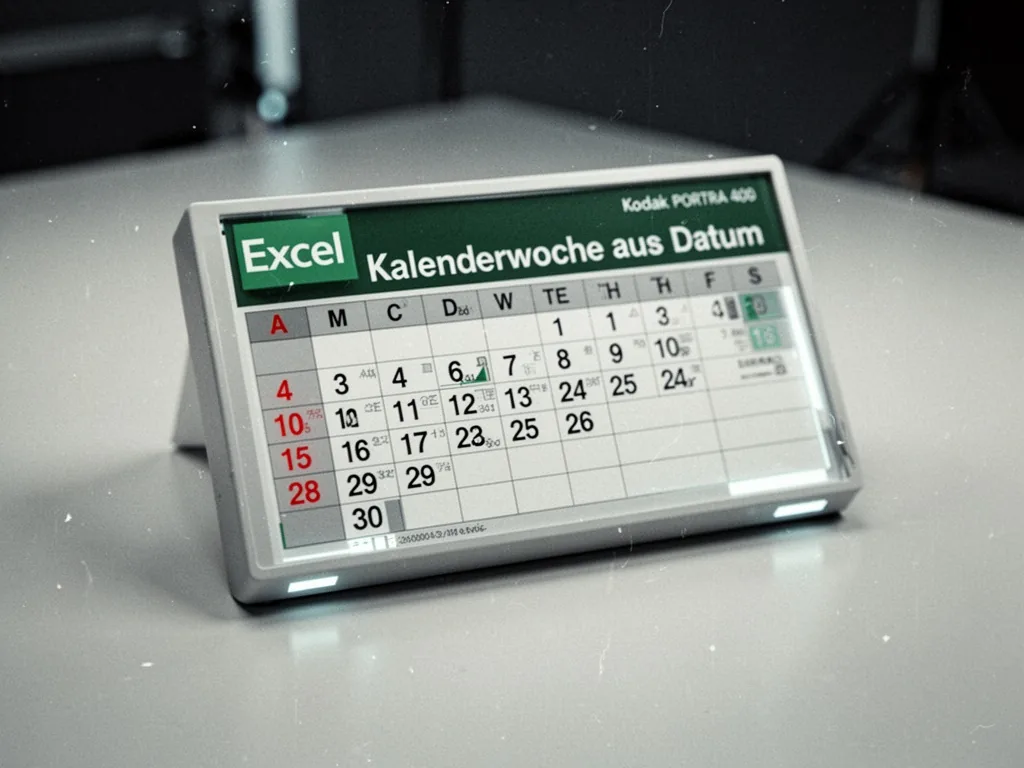 Excel: Kalenderwoche aus einem Datum ermitteln, so geht's