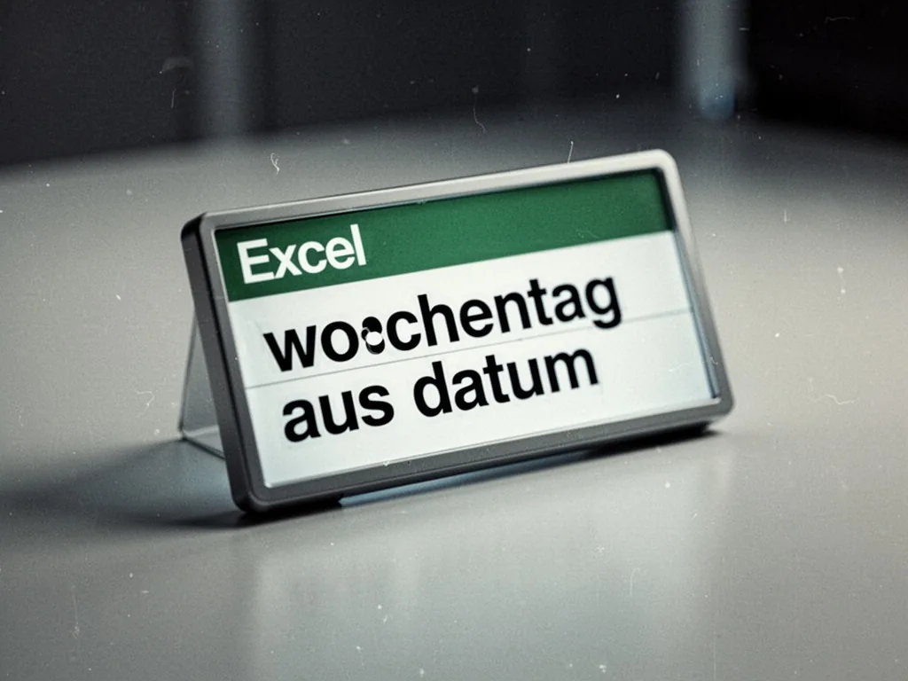 Excel: Wochentag aus Datum, so geht's