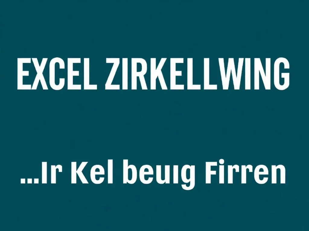 Excel Zirkelbezug finden : références circulaires, les détecter et les corriger sans stress